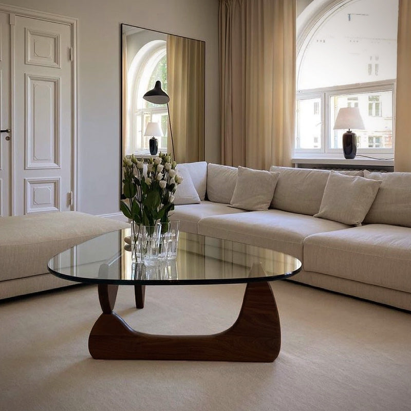 Mesa Noguchi Tapa Vidrio